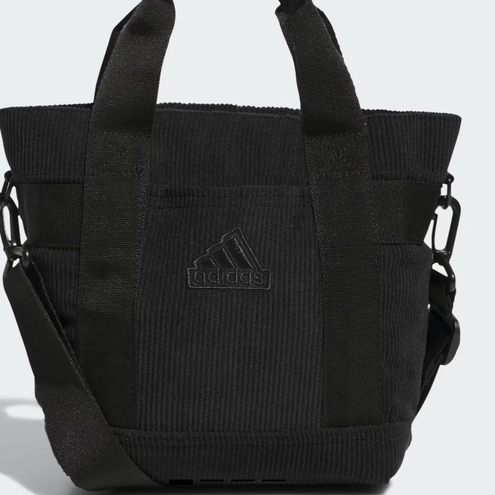 Adidas Corduroy Mini Tote Bag- Black